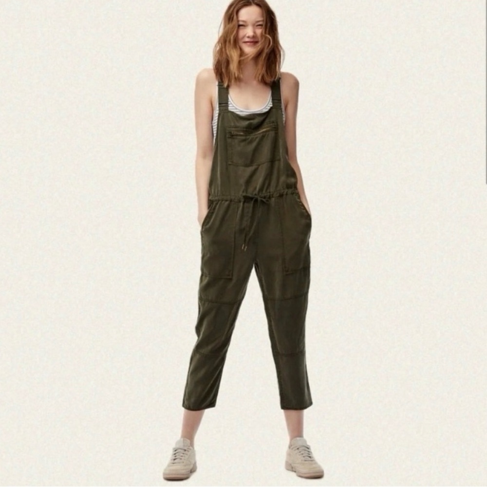 Wilfred Free Valletta Overalls in Army Green Size XS - Picture 3 of 12